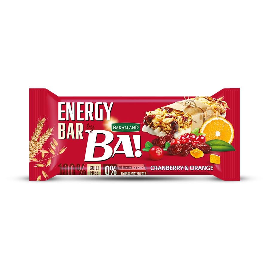 Ba Energy Bar Cranberry & Orange 40g - 1pc