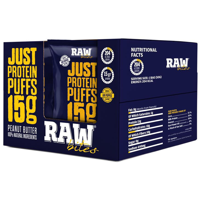 Raw bites  - corn chips peanut butter 50g - 1pack