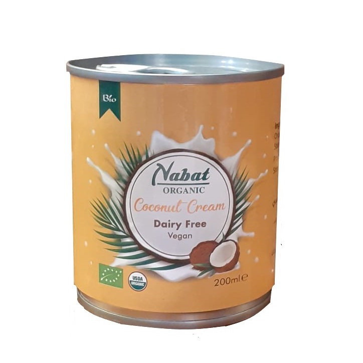Nabat Organic Coconut Cream Can 200ml