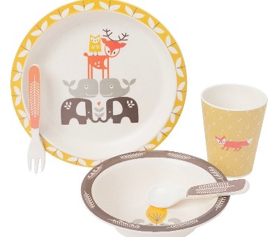 Fresk Dinner Bamboo Set- Forest Animals