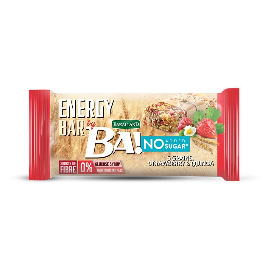 Ba Energy Bar No Sugar Strawberry & Quinoa 30g - 1pc