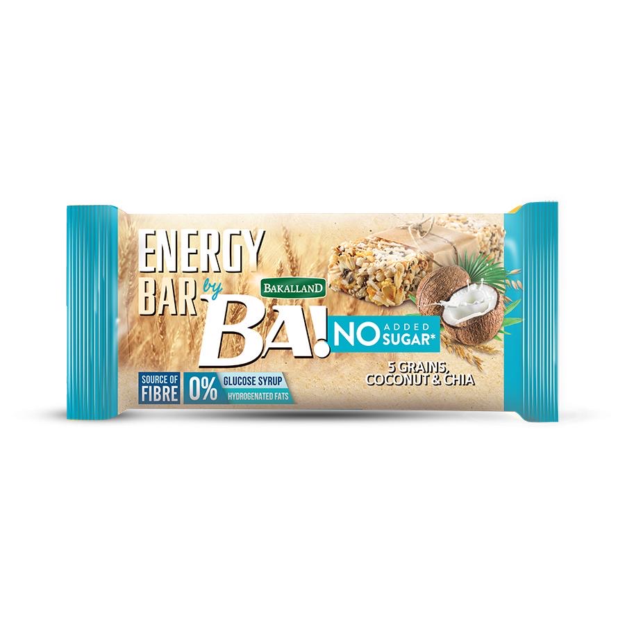 Ba Energy Bar No Sugar Coconut & Chia 30g - 1pc