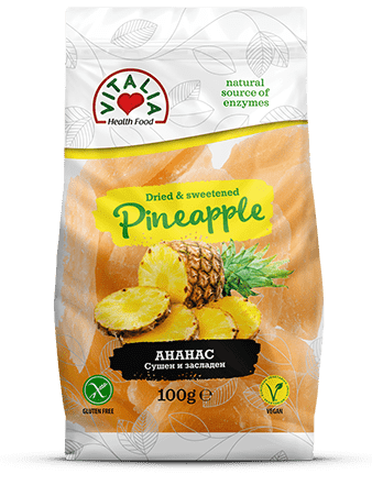 Pineapple Dried and Sweetened 100g