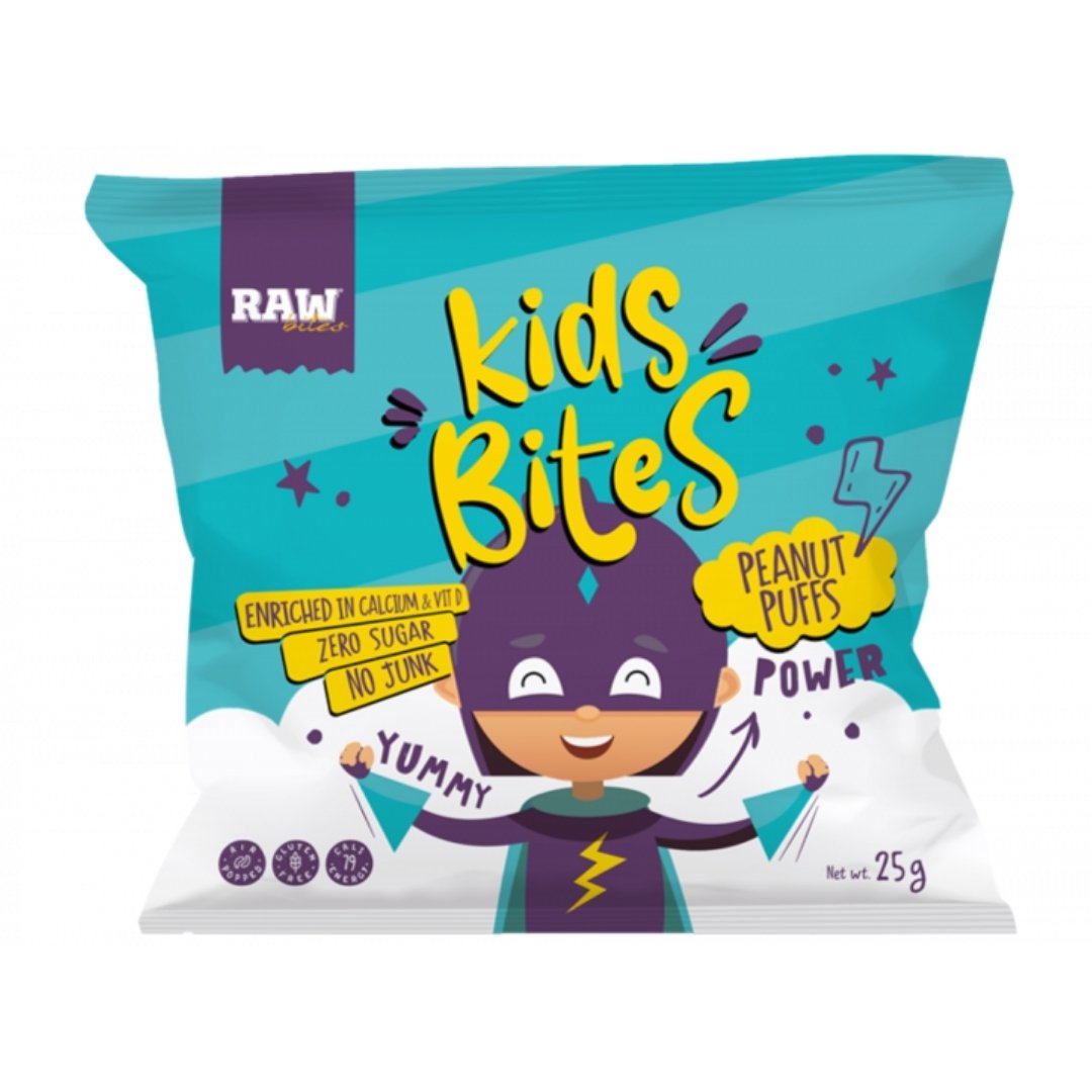 Raw Bites Kids Peanuts Puffs - 1pc