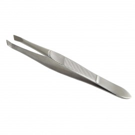 Tweezers with beveled jaws