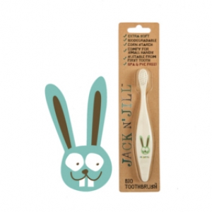 Jack N Jill Bio Toothbrush (TM) Compostable & Biodegradable Handle BUNNY
