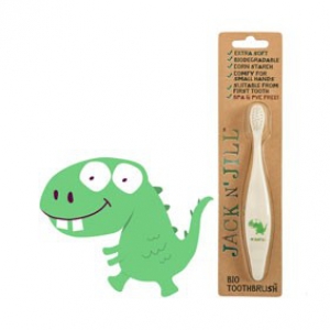 Jack N Jill Bio Toothbrush (TM) Compostable & Biodegradable Handle DINO