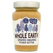 ORGANIC SMOOTH PEANUT BUTTER 340G- Whole Earth
