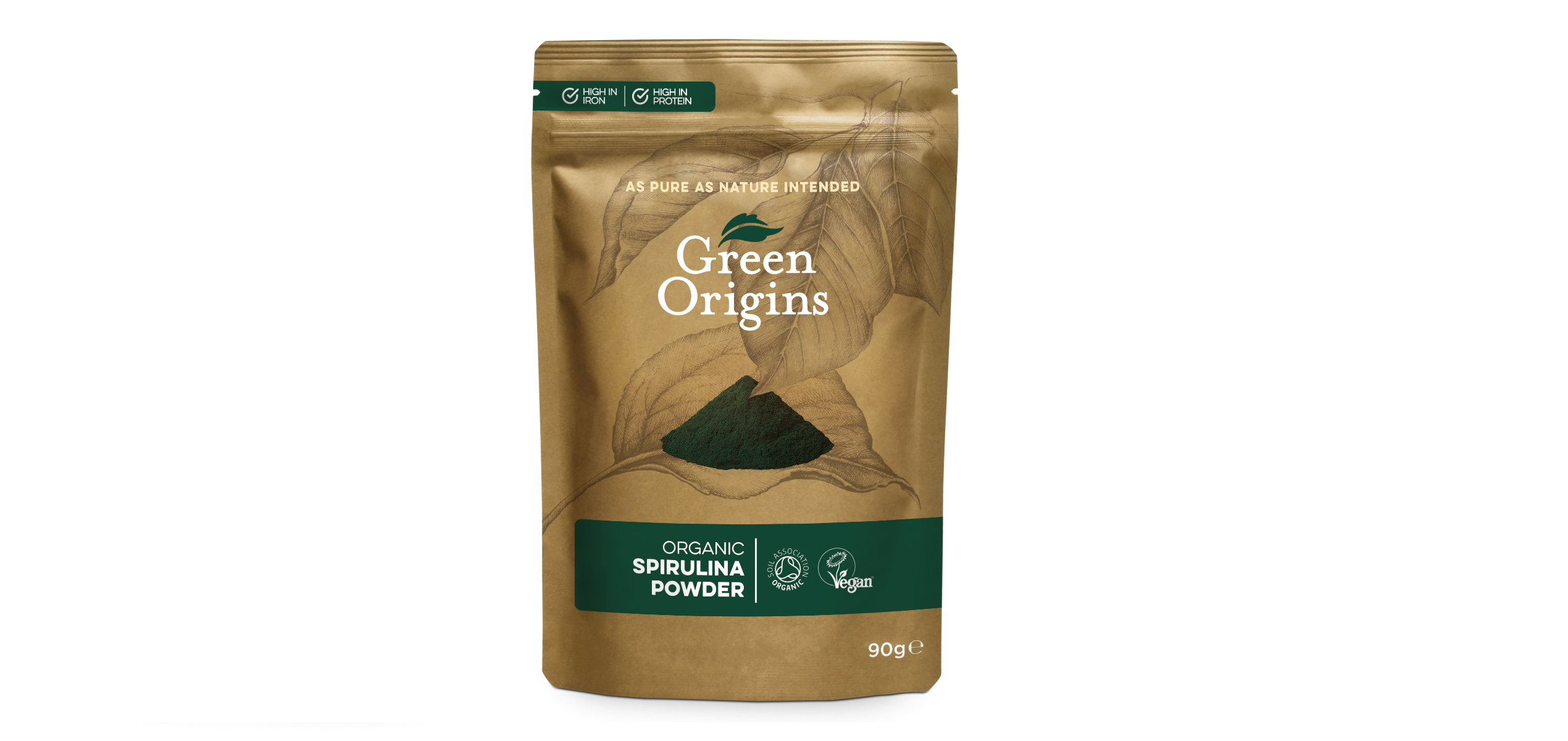 Green Origins Organic Spirulina Powder 90g