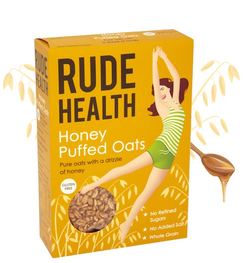 Honey Puffed Oats-  Rude Health