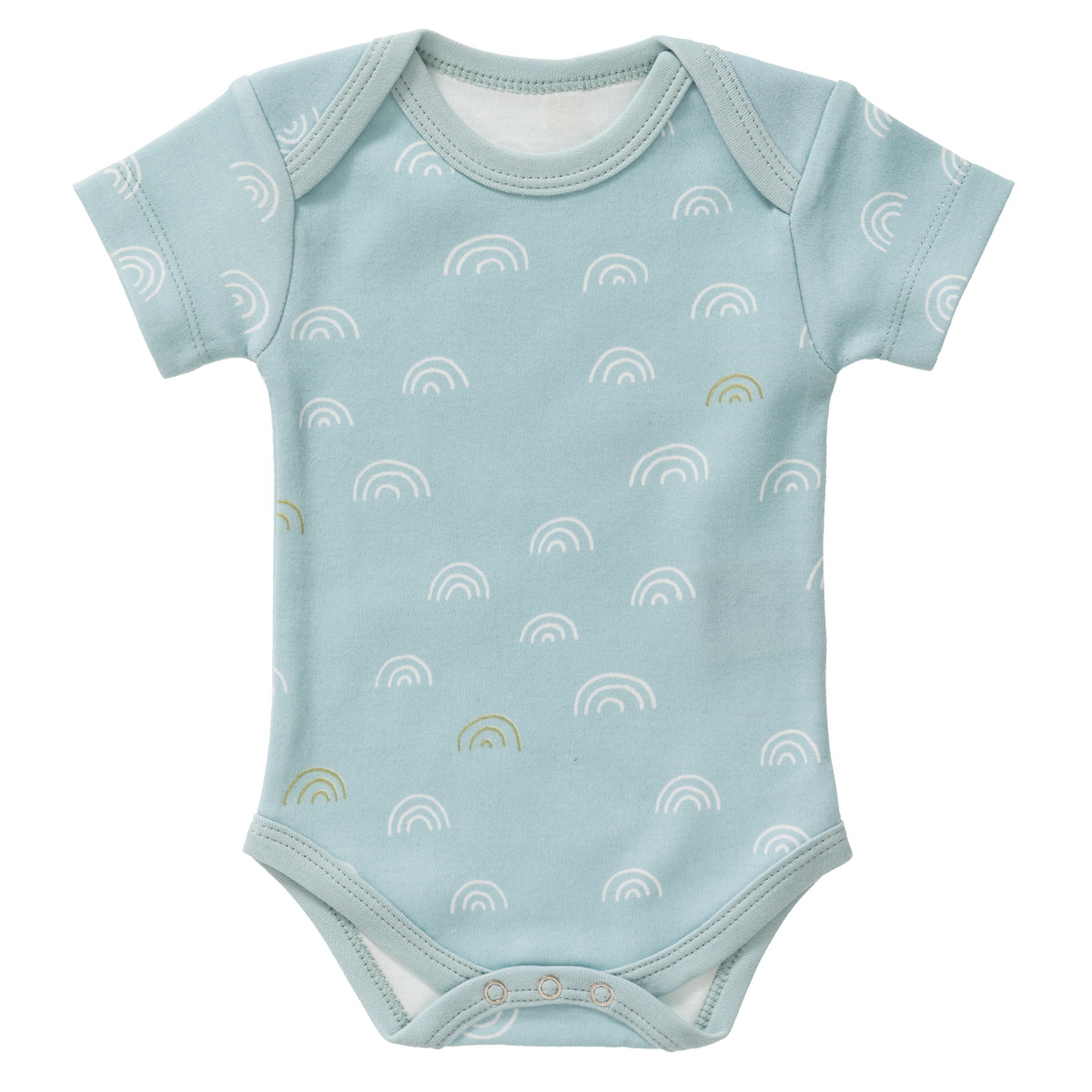 Fresk Organic - Body Short Sleeve Rainbow Ether Blue Size: 0‐3 m ,3-6 m and 6-12 m